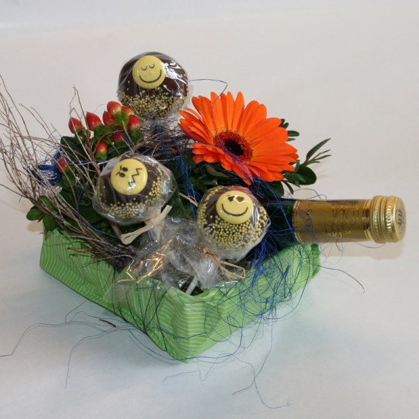 Sekt+Cake Pop &quot;Smili&quot; Paket